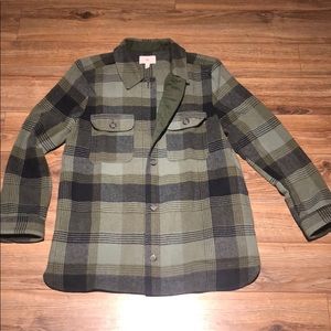 BP Plaid Shacket Sz S